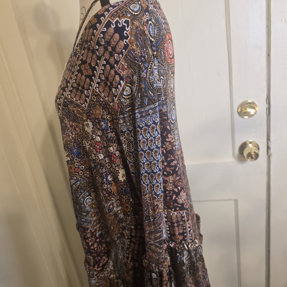 Chic Boho Patchwork Blouse - image 3